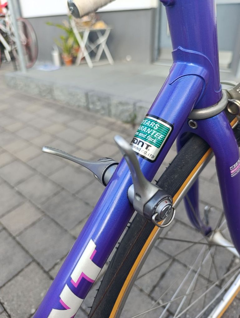 Gebrauchtes Giant Peloton Shimano 105 1992 Road & Gravel, Violett — Bild 10 von 13