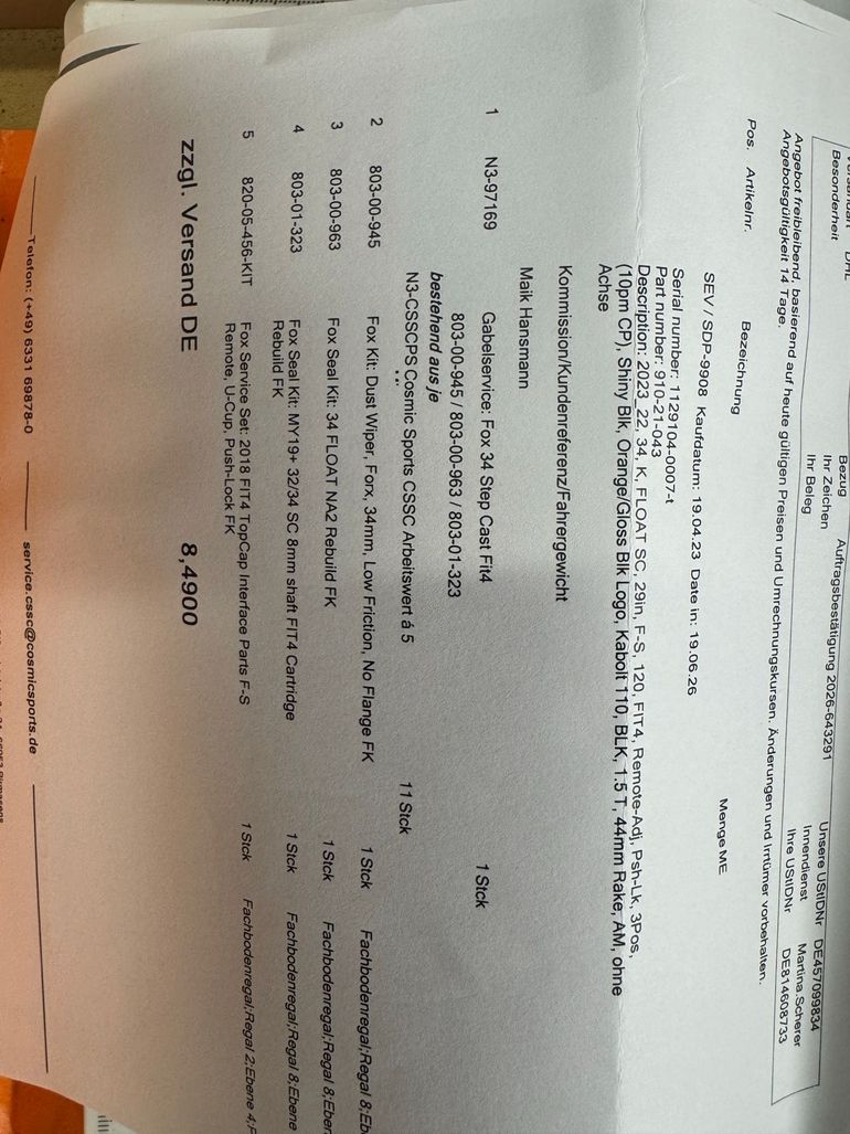 Gebrauchtes Trek Procaliber 9.8 2023 2023 Mountainbike, Schwarz, 29 — Bild 9 von 9