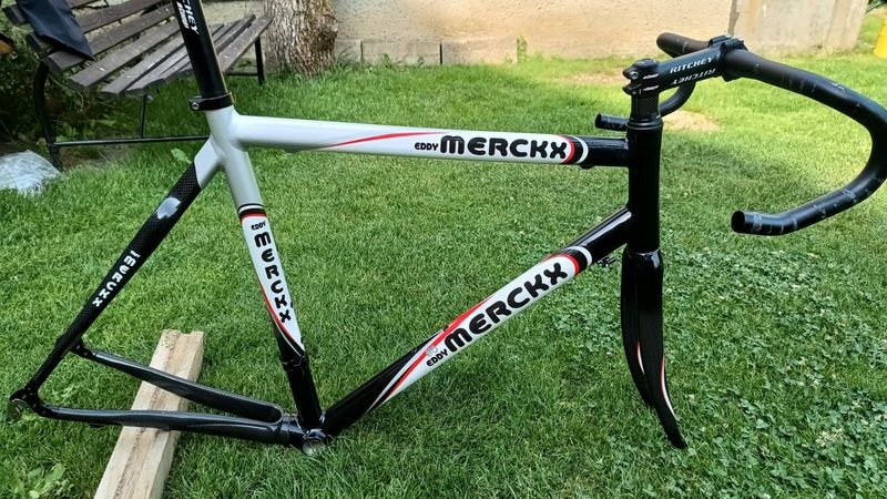 Used Eddy Merckx Eddy Mercx Frameset 2010 Road & Gravel, Black — image 1 of 7