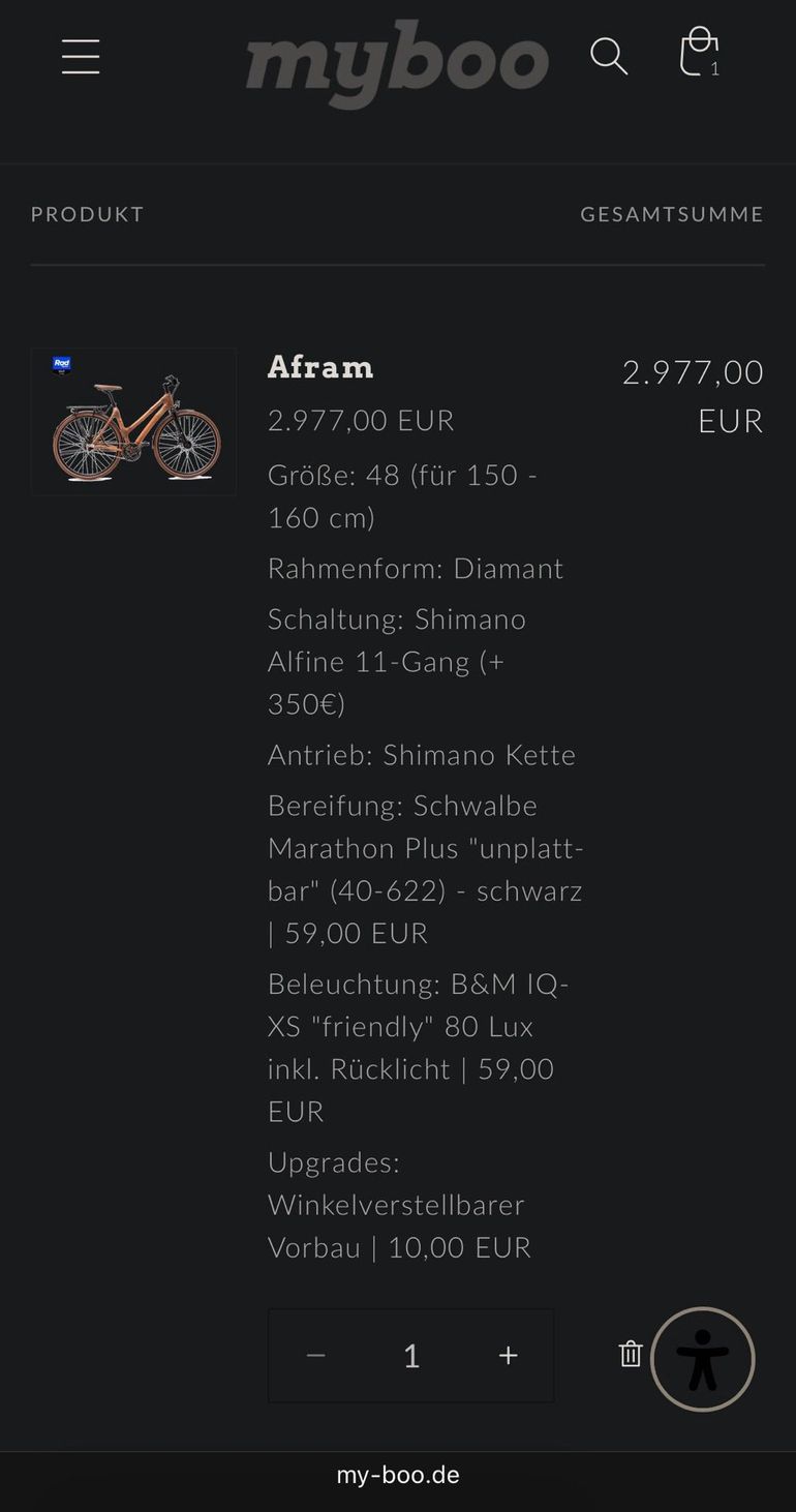 Used MyBoo Custom Shimano Alfine 11 hub gears Urban, Orange — image 15 of 15