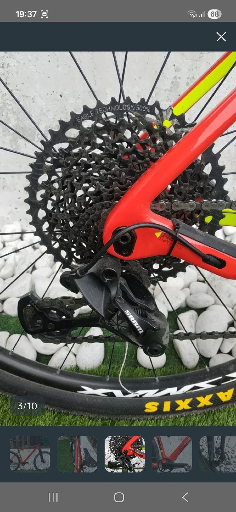 Gebrauchtes ROCKRIDER Custom SRAM GX Eagle 2021 Mountainbike, Rot — Bild 3 von 10