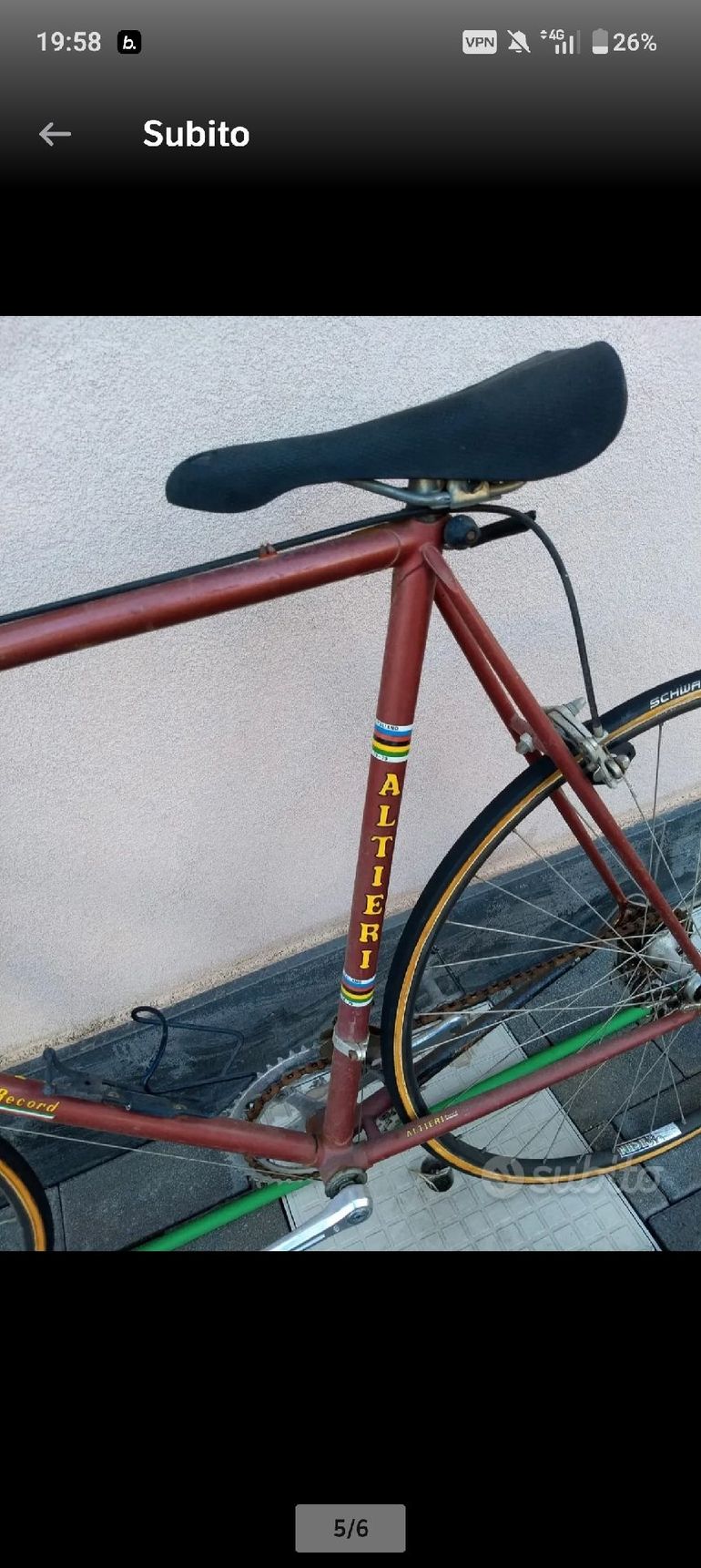 Used Custom Custom Campagnolo Chorus 1991 Road & Gravel, Red — image 3 of 3