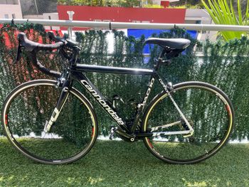 Gebrauchtes Cannondale Fat caad Shimano 105 2014 Road & Gravel, Schwarz — Bild 2 von 4