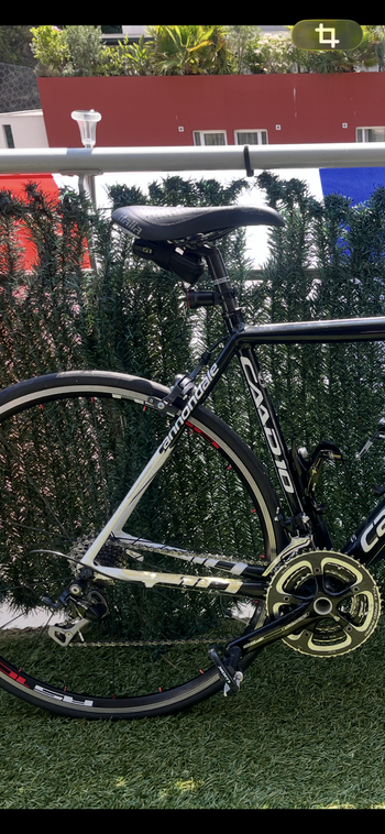 Gebrauchtes Cannondale Fat caad Shimano 105 2014 Road & Gravel, Schwarz — Bild 4 von 4