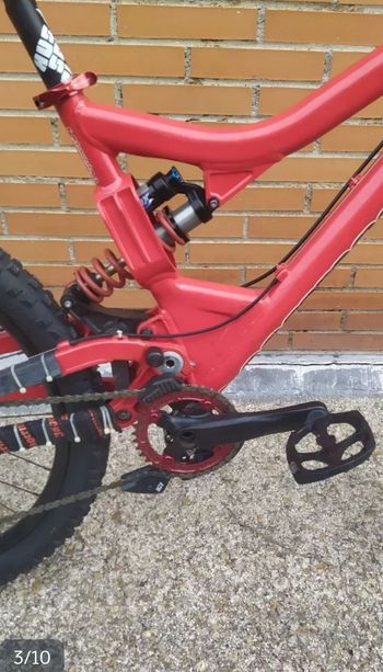 Commencal Supreme Shimano Deore XT 2012 Mountainbike usato, Rosso — immagine 4 di 10