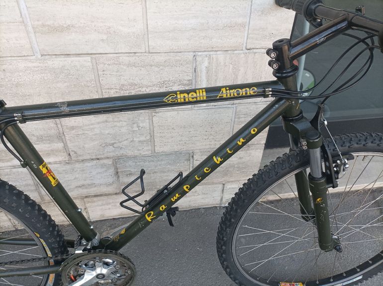 Gebrauchtes Cinelli Rampicchino Custom Shimano Deore 1991 Mountainbike, Grün — Bild 6 von 6