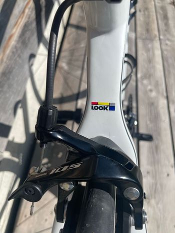 Used Look 566 Shimano 105 2012 Road & Gravel, White — image 9 of 13