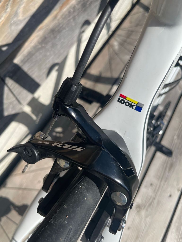 Used Look 566 Shimano 105 2012 Road & Gravel, White — image 8 of 13