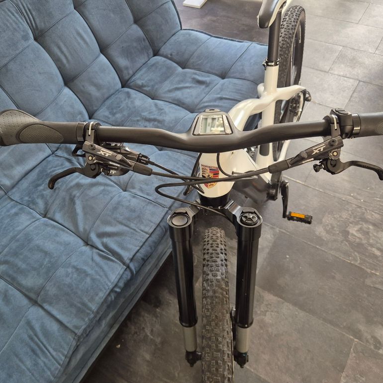 Gebrauchtes Porsche Custom Shimano Deore XT 2023 Mountainbike, Weiß — Bild 4 von 6