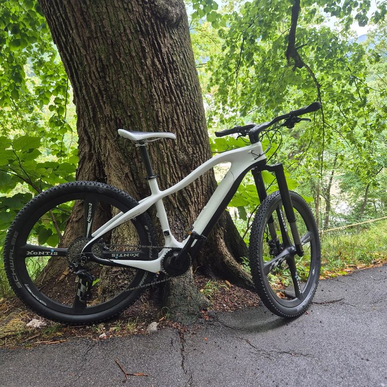 Gebrauchtes Porsche Custom Shimano Deore XT 2023 Mountainbike, Weiß — Bild 2 von 6