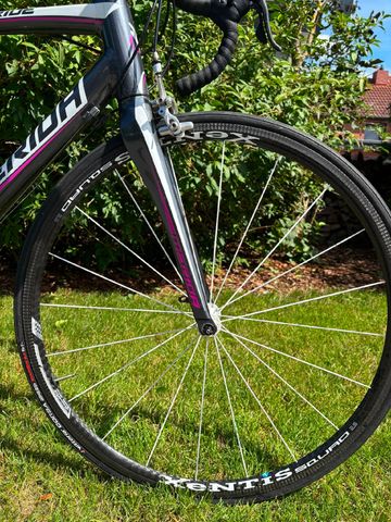 Gebrauchtes Merida Ride Campagnolo Chorus 2014 Road & Gravel, Hellgrau — Bild 4 von 6
