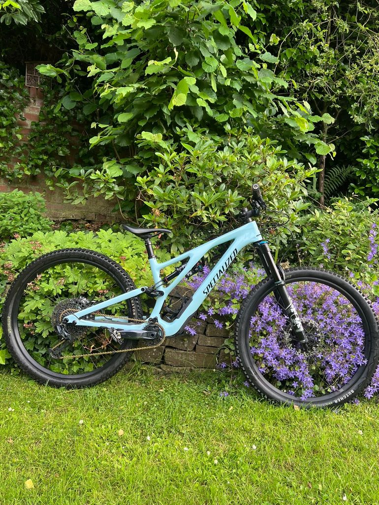 Specialized Stumpjumper EVO Comp 2022 2022 Mountainbike usato, Blu — immagine 7 di 11