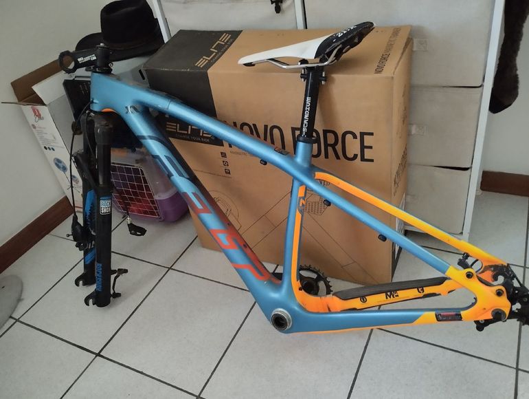Used Felt Nine Frameset 2018 Mountainbike, Blue — image 2 of 3