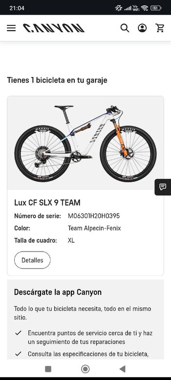 Used Canyon Custom Shimano Deore XT 2021 Mountainbike, White — image 13 of 16