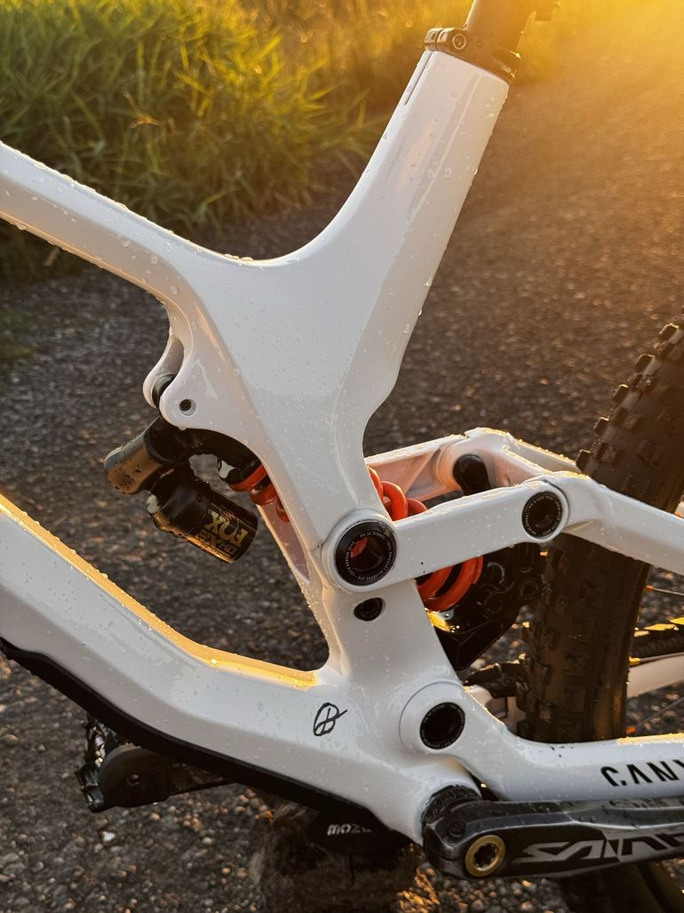 Used Canyon Sender CF 9.0 2020 Frameset 2020 Mountainbike, White, 27.5 — image 13 of 14