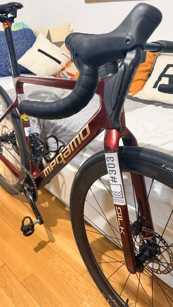 Gebrauchtes Megamo silk Custom Shimano GRX Di2 2025 Road & Gravel, Rot — Bild 7 von 7