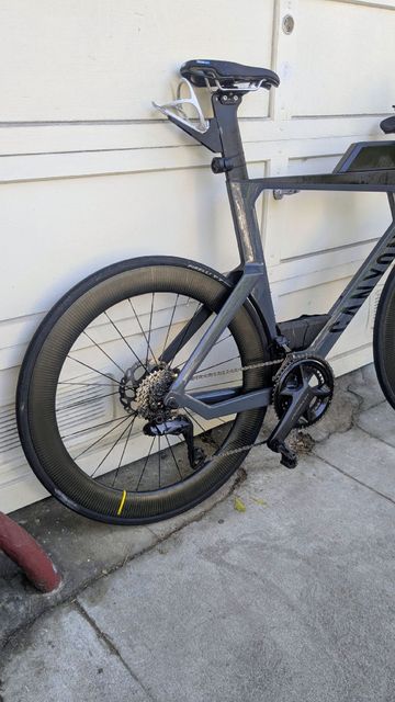 Used Canyon Speedmax CF 8 Di2 2024 2024 Road & Gravel, Light Gray — image 2 of 4
