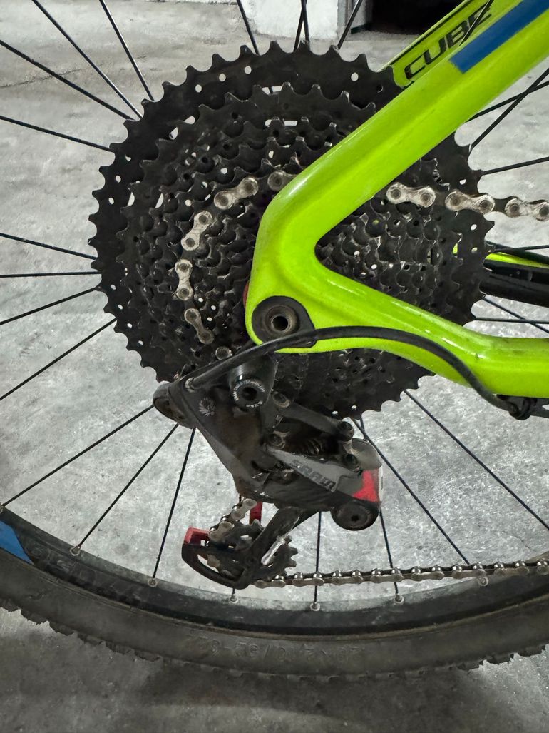 CUBE REACTION GTC 2017 2017 Mountainbike usato, Verde — immagine 9 di 10