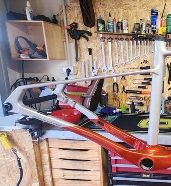 Used Lee Cougan Custom Frameset 2026 Mountainbike, Light Gray — image 4 of 5