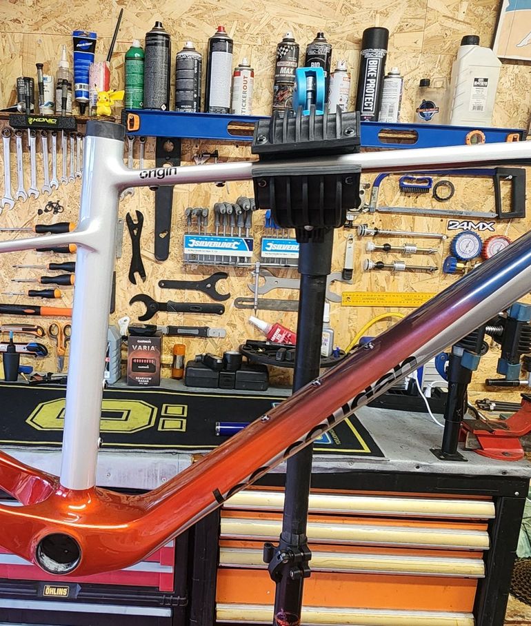 Used Lee Cougan Custom Frameset 2026 Mountainbike, Light Gray — image 3 of 5