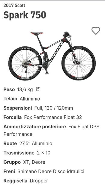 Scott Spark 750 2017 2017 Mountainbike d'occasion — image 5 sur 5