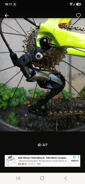 TREK MADONE SL9 Custom Shimano Ultegra 2018 Road & Gravel usato, Verde — immagine 3 di 4