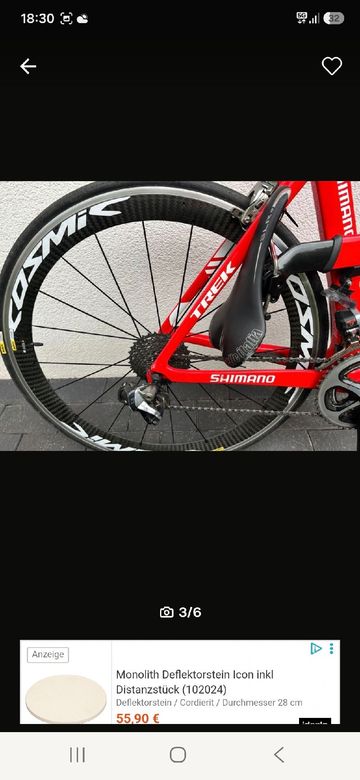 Used Trek madone Custom Shimano Dura Ace Di2 2019 Road & Gravel, Red — image 3 of 7