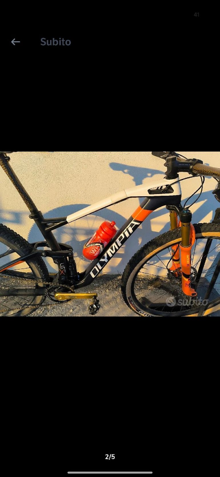 Gebrauchtes Olympia Custom Frameset 2021 Mountainbike, Weiß — Bild 2 von 3