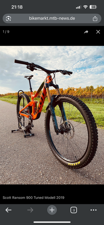Scott Ransom 900 Tuned 2019 2019 MTB d'occasion