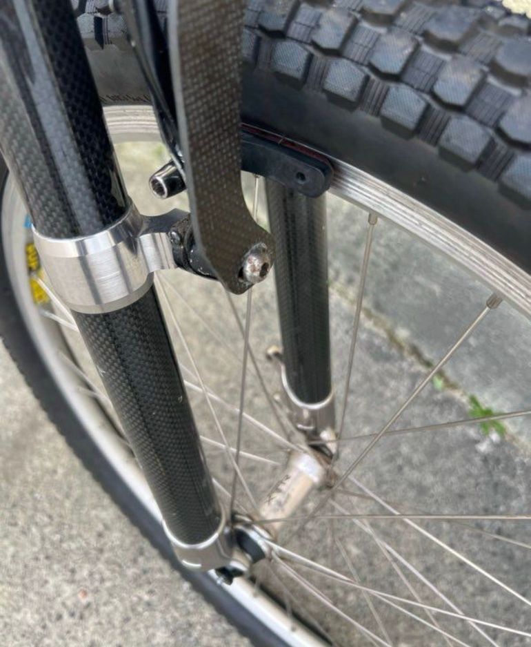 Gebrauchtes Hartmann Custom Frameset 1994 Mountainbike, Schwarz — Bild 9 von 9
