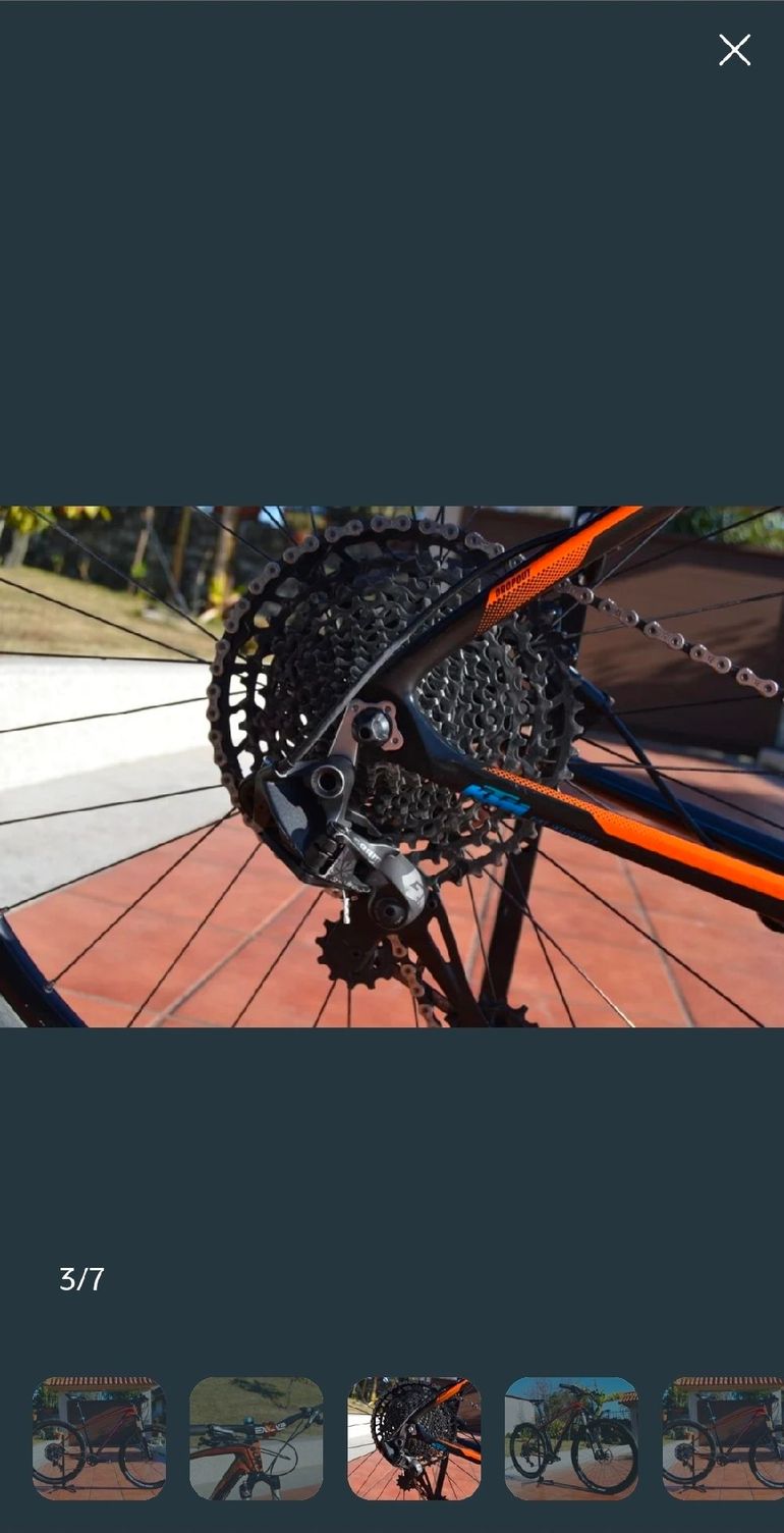 KTM AERA SRAM Apex 2022 Mountainbike usato, Nero — immagine 4 di 6