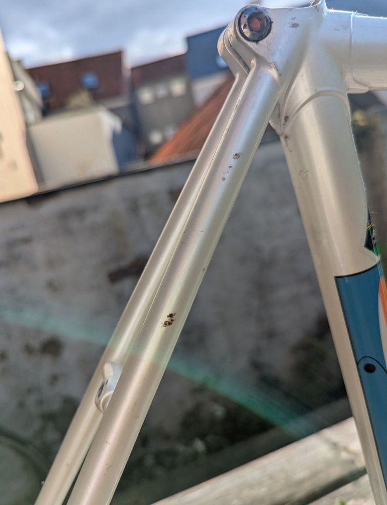Used Battaglin Custom Frameset 1996 Road & Gravel, White — image 7 of 9