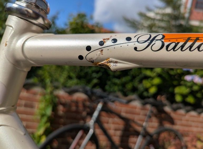 Used Battaglin Custom Frameset 1996 Road & Gravel, White — image 4 of 9