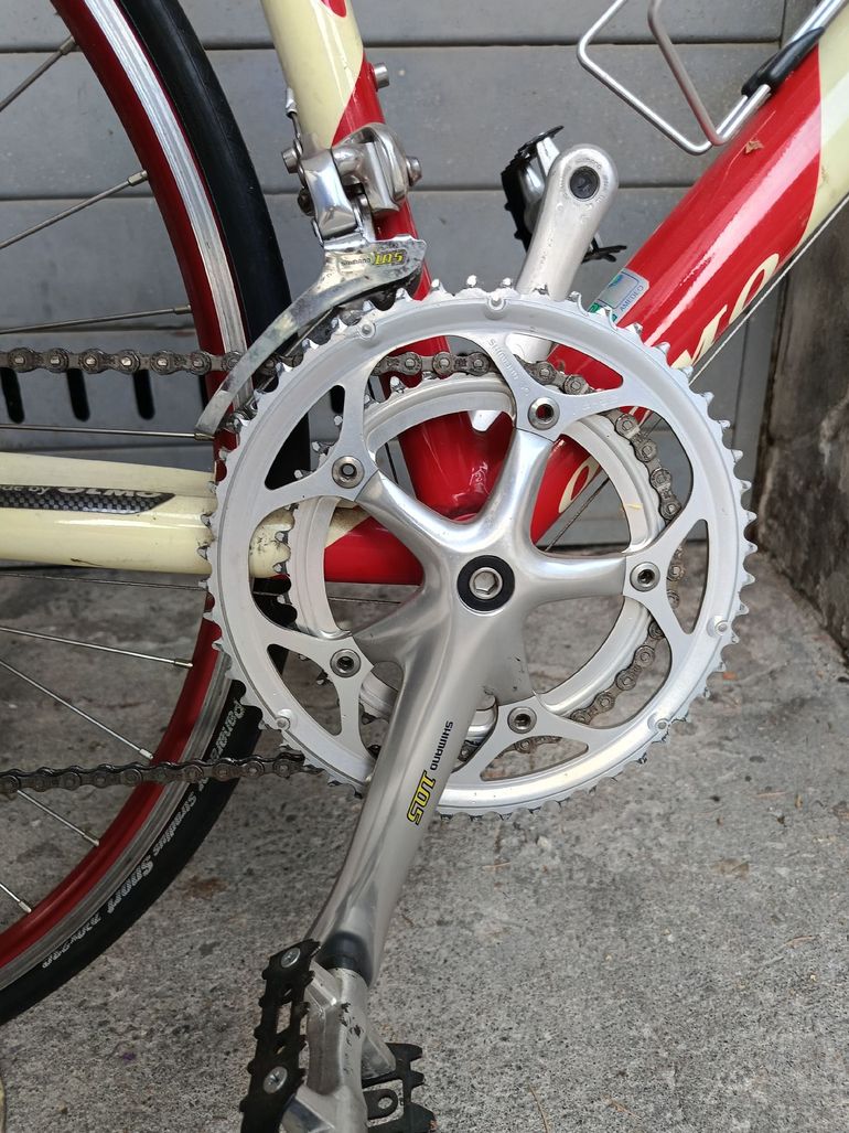 Olmo Custom Shimano 105 2010 Road & Gravel usato, Rosso — immagine 3 di 6