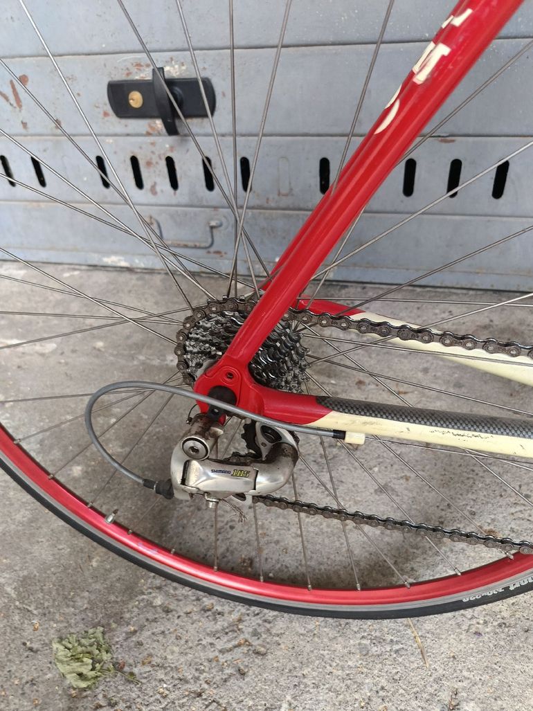 Olmo Custom Shimano 105 2010 Road & Gravel usato, Rosso — immagine 4 di 6