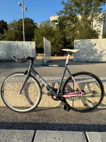 Used Cinelli Vigorelli Vigorosa (coloris Charbon/rose), Tubes Columbus Airplane 2014 Road & Gravel