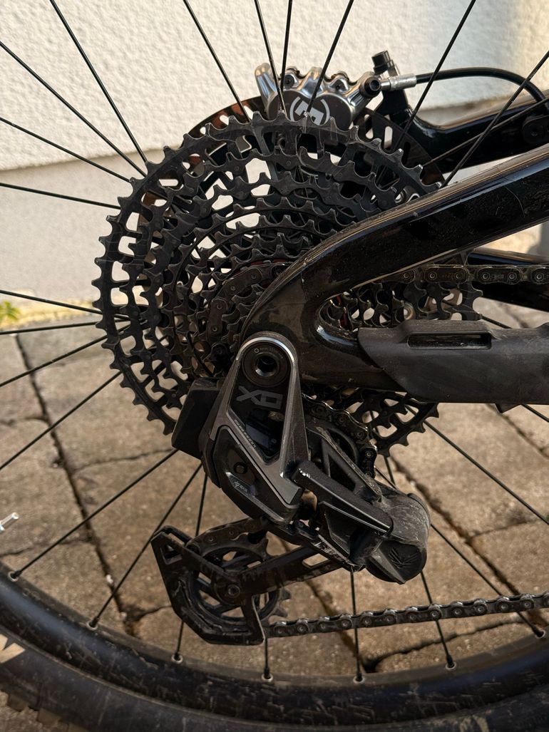 Gebrauchtes Propain Spindrift Sram Eagle Transmission X0 2023 Mountainbike, Schwarz, Verschieden — Bild 4 von 6