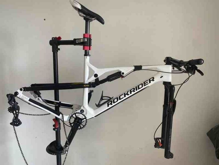Used ROCKRIDER Custom Frameset 2023 Mountainbike, White — image 8 of 8