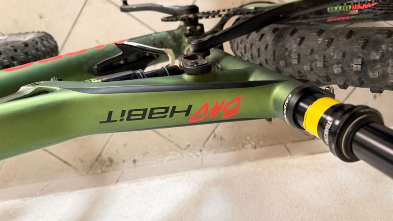 Gebrauchtes Cannondale Bad Habit SRAM Rival eTap AXS 2018 Mountainbike, Grün — Bild 4 von 8