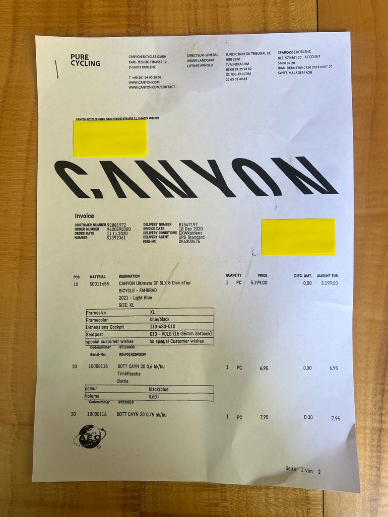 Brugt Canyon Ultimate CF SL 8 Disc 2021 2021 Road & Gravel — billede 11 af 11