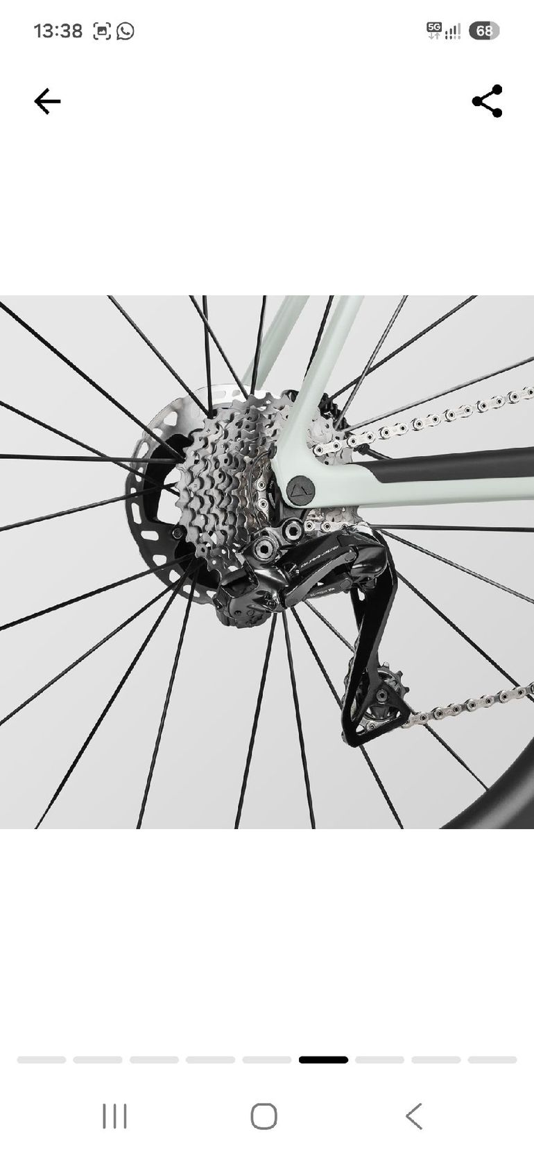 Brugt Canyon Endurace CFR Di2 2024 2024 Road & Gravel — billede 3 af 5