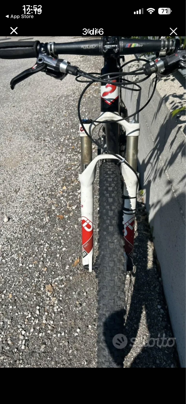 Gebrauchtes Spezzotto Custom SRAM X01 2014 Mountainbike, Weiß — Bild 3 von 5
