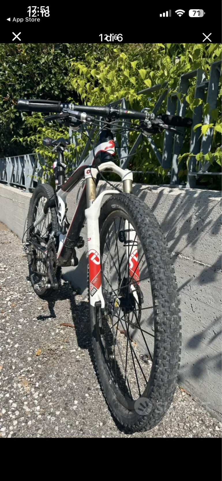 Gebrauchtes Spezzotto Custom SRAM X01 2014 Mountainbike, Weiß — Bild 5 von 5