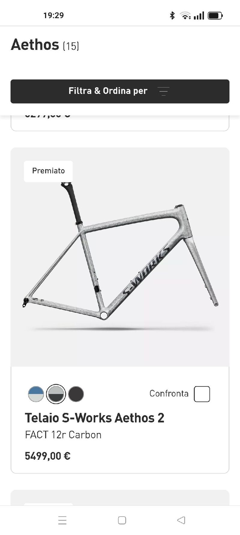 Tweedehands Specialized S-Works Aethos 2 - Shimano Dura-Ace Di2 2026 Frameset 2026 Road & Gravel