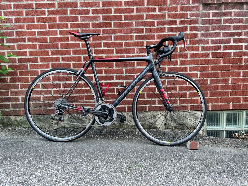 Used Cannondale 2012 Cannondale SuperSix EVO 2 Carbon (54cm) — SRAM Red & Power Pedals 2012 Road & Gravel