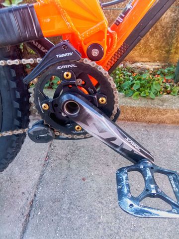 Used Orange 327 Shimano Saint 2021 Mountainbike, Orange — image 2 of 13