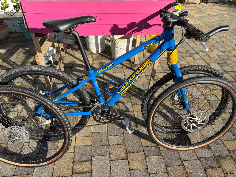 Gebrauchtes Cannondale Custom Shimano SLX 2005 Mountainbike, Blau — Bild 1 von 5