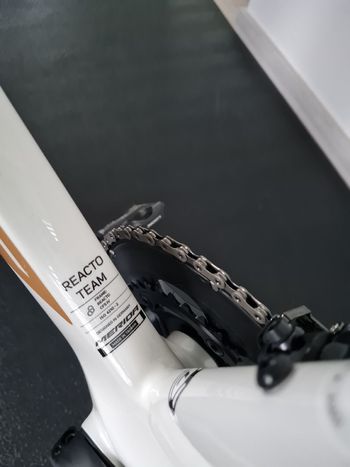 Used Merida Reacto Team Pearl Di2/Powermeter 2024 Road & Gravel, White — image 9 of 14