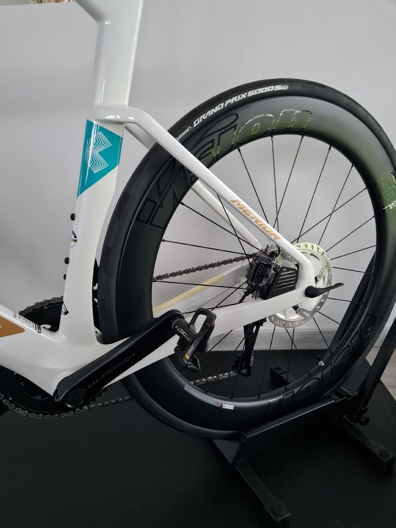 Used Merida Reacto Team Pearl Di2/Powermeter 2024 Road & Gravel, White — image 3 of 14