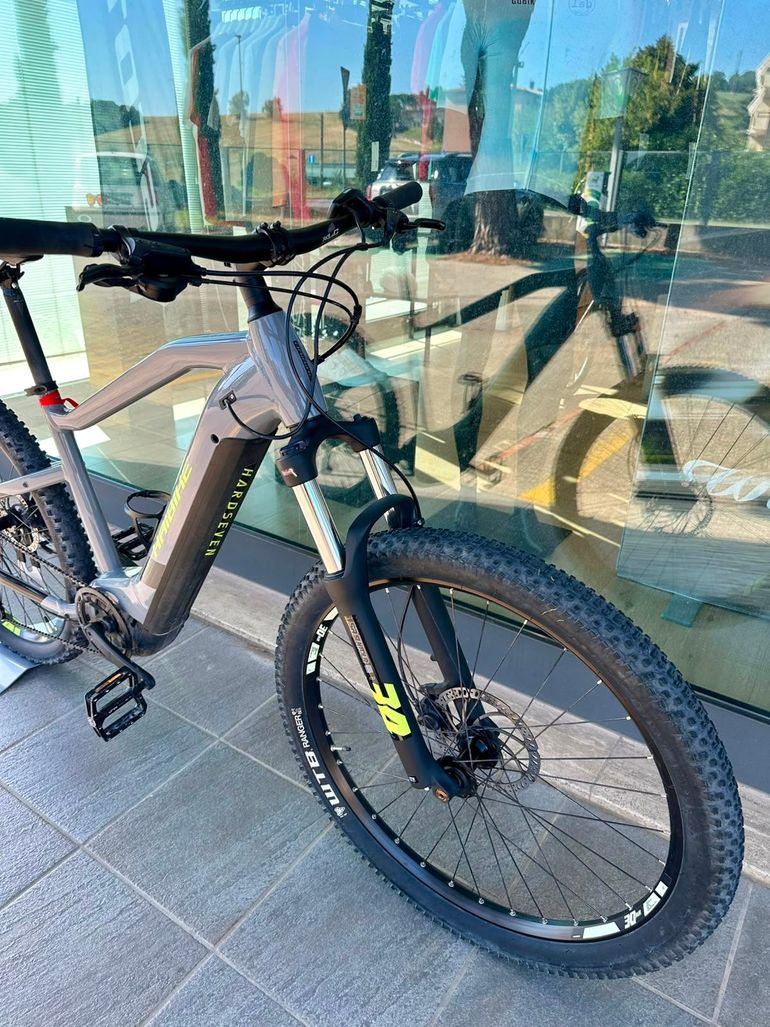 Haibike HardSeven 6 2021 2021 Mountainbike usato, Grigio chiaro — immagine 8 di 9